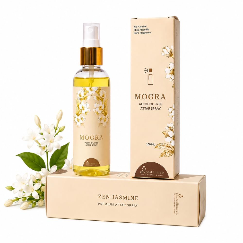 Sadhna.co Alcohol-Free Attar Spray – Natural Fragrance for All-Day Freshness (Jasmine)-image-17