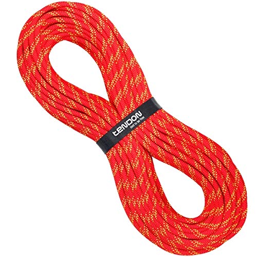 Corde statique Tendon Secure 10.5 mm en rouge 100m pour travaux de securite