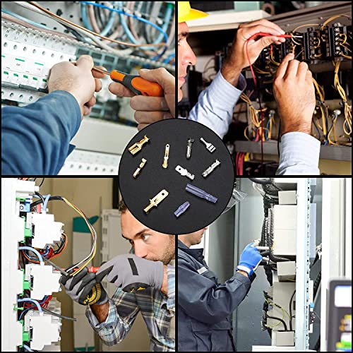 150 Pcs 2.8/4.8/6.3Mm Quick Splice Male And Female Wire Spade Connectors, Wire Crimp Terminal Block Assortment Kit With Insulating Sleeve, For Electrical Wiring Car Audio Speaker Connectors #TOP6