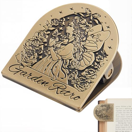 CRASPIRE Clip en Métal pour Journal de Fée Ange Carnet de Voyage Vintage Classeur de Factures Porte Clips en Alliage Bronze Antique Décoratif Travelers pour...