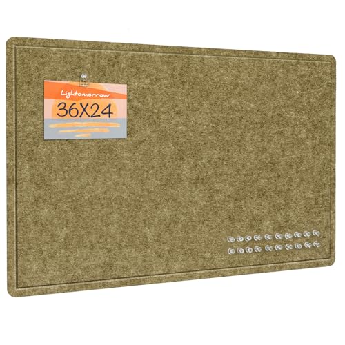 Felt Bulletin Board 36x24 inches, Decorative Pin Board for Home & Office