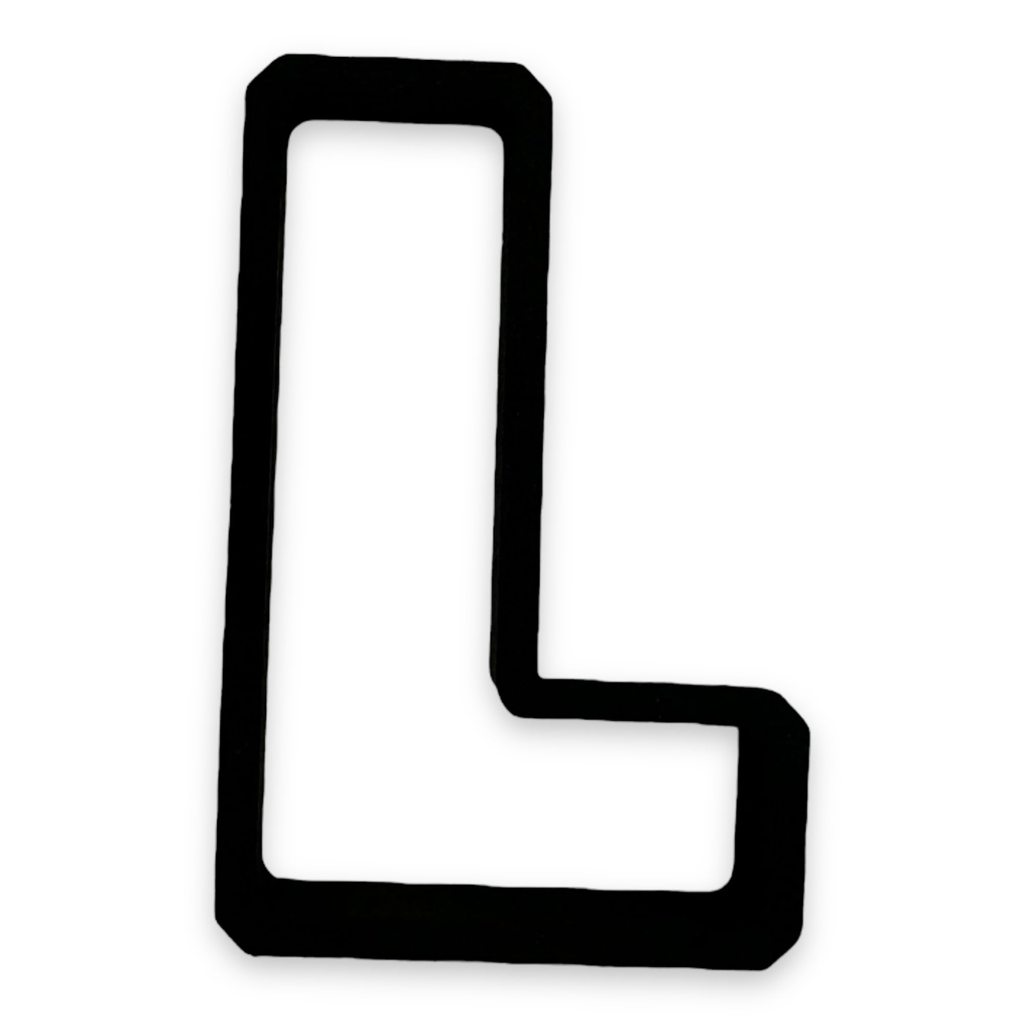 Amazon.com: L Capital Block Letter Cookie Cutter with Easy Push