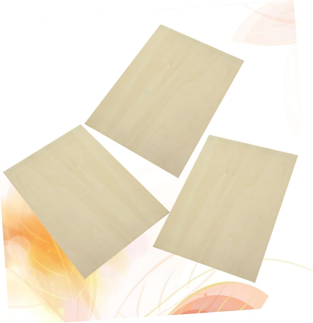 3pcs Basswood Carving Blocks Basswood Drawing Board Craft Board Unfinished Smooth Surface for Art