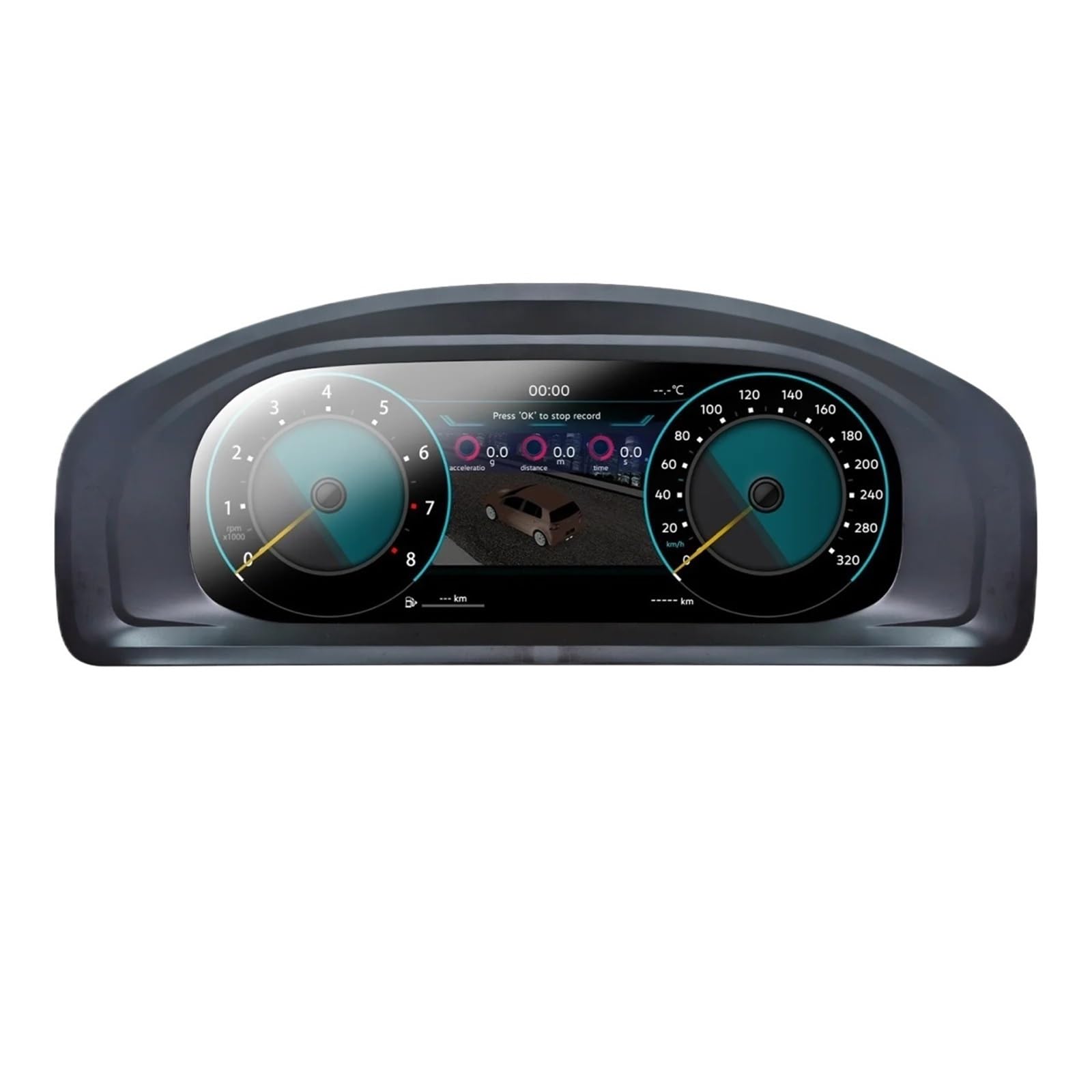 Wyświetlacz Head Up Do T5 2003-2008 Ekran LCD deski rozdzielczej samochodu | Przyrządów Prędkościomierz Kokpicie 12.3 LCD Cyfrowy Zestaw Wskaźników Deska Rozdzielcza