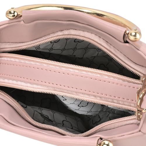 Image of BAGMODE Women's Handbag | Medium Size | Crossbody Bag with Top Handle Strap | Stylish Ladies Shoulder Purse for Daily Use or Events