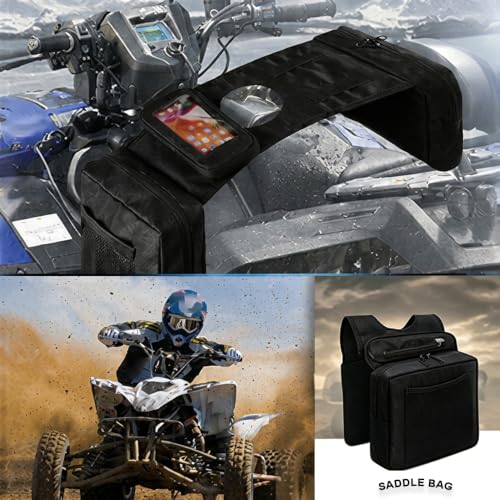 Alforja para ATV Outlander MAX 1000R 2013-2026 con bolsillo para teléfono y compartimentos para organización miniatura 7
