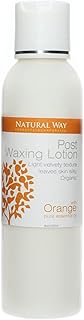 Natural Way Hard Wax: Face & Body Waxing | Orange Organic Post Waxing Lotion 4oz/120ml, For normal to dry skin