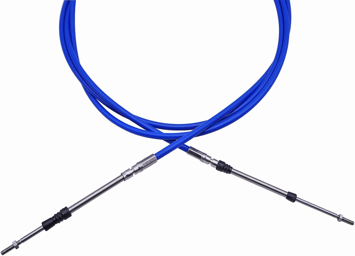 12FT Boat Throttle Cable,Marine 33C Boat Throttle Shift Cable,Upgraded Stainless Steel for Marine Inboard Outboard and Sterndrive Engines