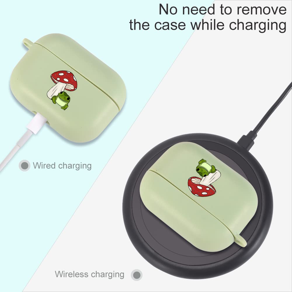 Amazon.com: MAYCARI Lovely Frog Mushroom Case for AirPods Pro with