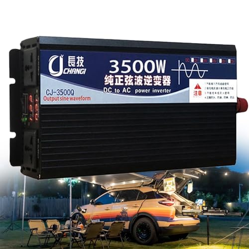 3500W Pure Sine Wave Inverter Charger 48V to 220V, DC to AC Conve...