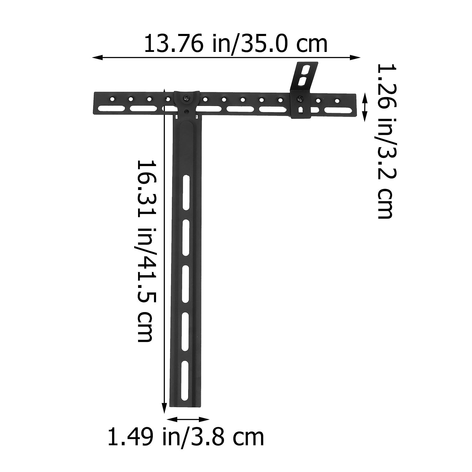 Ciieeo Soporte de Altavoz para Barra, Hierro Negro, 22 Libras