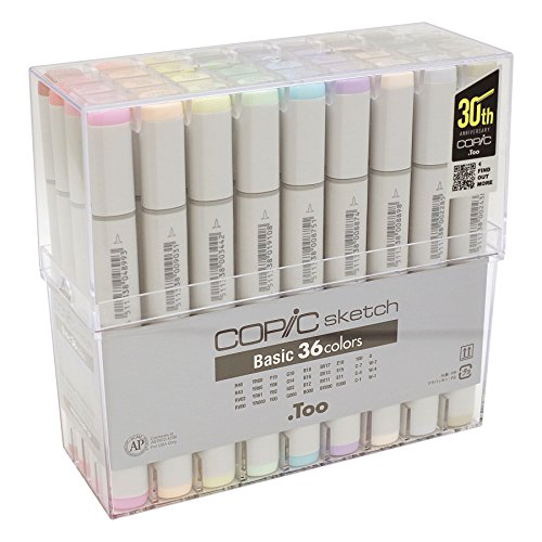 Copic CZ22075668 Marker Pen Set of 6, Multi