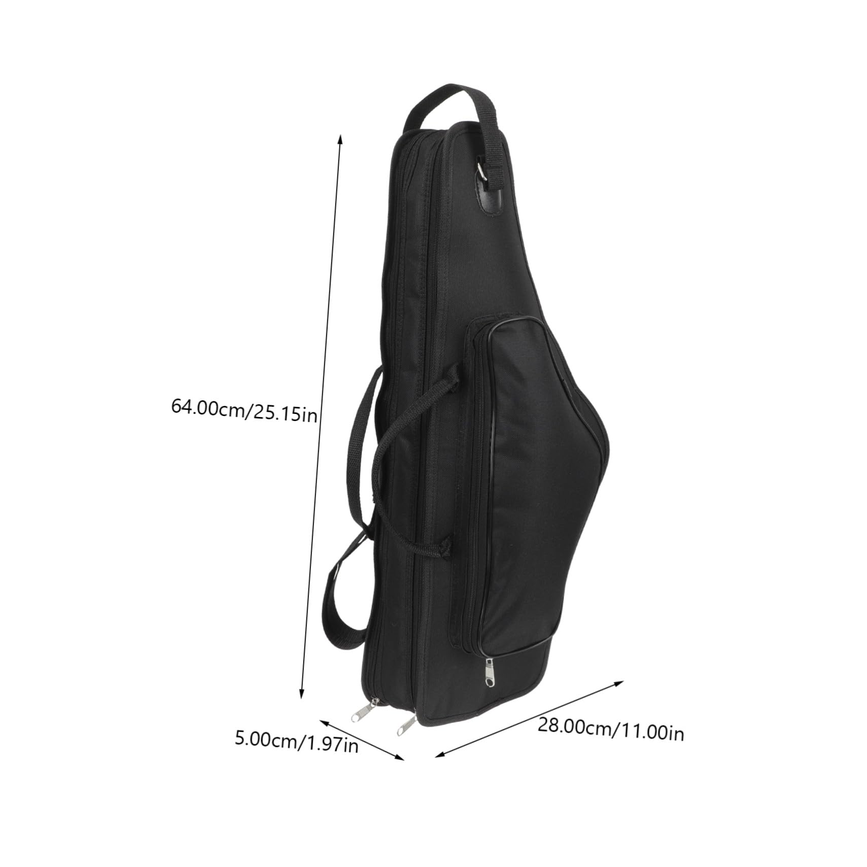 Custodia Grande Capacità con Tracolla Regolabile e Sassofono per Contralto Manico Imbottito Tessuto Resistente Protezione Ottimale per Scuole e Concerti