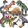 Gzsbaby 8 PCS Jumbo Dinosaur Toys for Kids Toddler 3-5 5-7 Years,Perfect Dinosaur Party Favors, Birthday Gifts