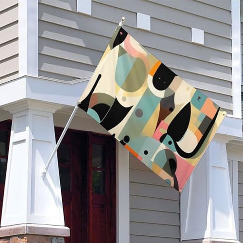 Décoration de maison de printemps avec drapeau de jardin chat moderne - 5