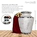 Trupoint Memorials Cremation Urns for Human Ashes, Decorative Burial Urn for Adult Men and Women, Large Opal with Silver Lining