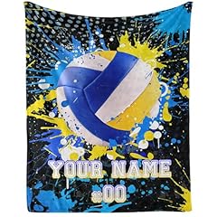 Volleyball Blanket Custom Name