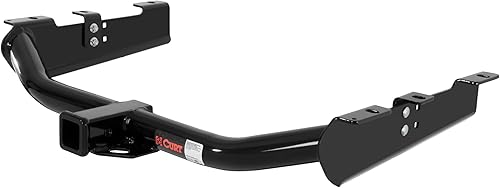 CURT 13211 Enganche de remolque Clase 3, receptor de 2 pulgadas, marco de tubo redondo, se adapta a Chevrolet Silverado, GMC Sierra 2500, 3500 HD