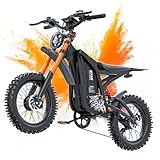 Misodo Electric Dirt Bike, 4000W Peak Motor, 36MPH Electric Motorcycle, 100-Mile, 48V/25AH Battery Ebike, 5 PAS Speeds, Hydraulic Brakes, Full Suspension 16