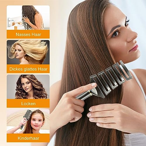 Haarbürste,SHINLEA Haarbürste Ohne Ziepen für Herren, Damen und Kinder,Sind für Dickes Haar und Lange & Curle Geeignet, Wet Detangler Bürste für All Haar Types