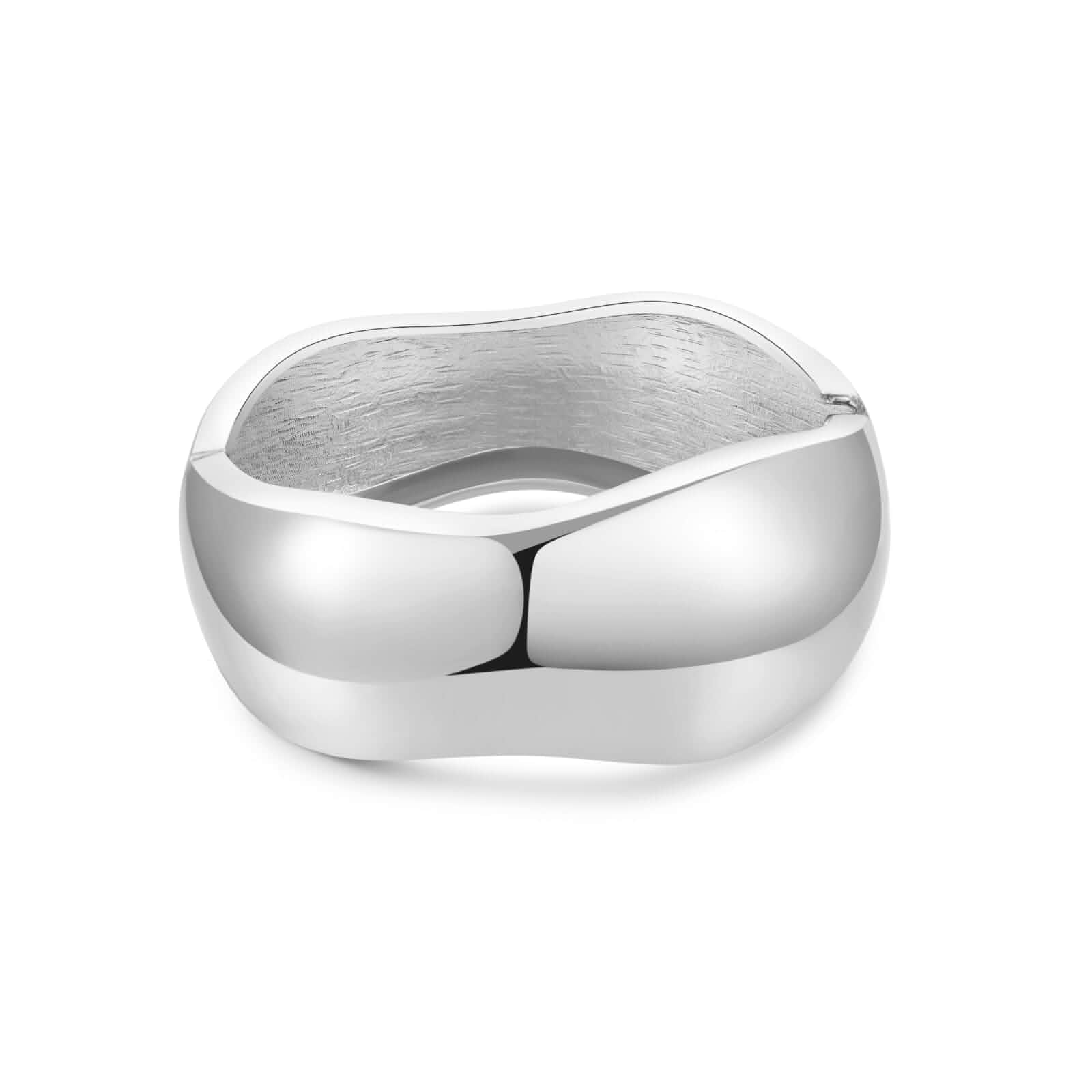 Chunky Gold/Silver Gold Cuff Bangle Bracelets for Women Trendy Hinged Cuff Open Wide Chunky Gold Bracelet Minimalist Bangle Jewelry Gift
