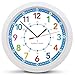 Produktbild Isabel Iven Wanduhr Kinder - Lautlose Farbenfrohe Kinderwanduhr - Wanduhr für Jungen und Mädchen - Bunte Lernuhr für Kinder Von Designerin