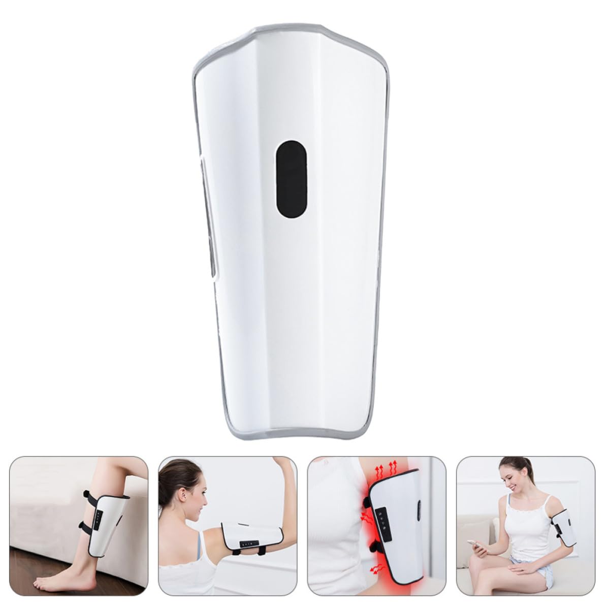 Masseur Électrique de Jambes et Mollets, 800mah, Abs, Blanc