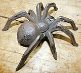 Vintage Huge Cast Iron Ugly Spider Doorstop Paper Weight Garden Decor Tarantula