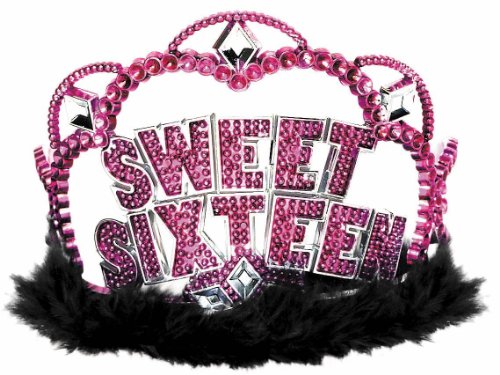 Amscan diadème Sweet 16 Sparkle pour shooting photo et bal d'adolescente