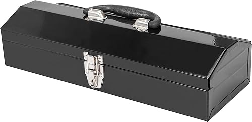 Torin ANTBC-128B Caja de herramientas portátil de acero y metal de 18 pulgadas con organizador de herramientas voladizo de 5 bandejas, color rojo