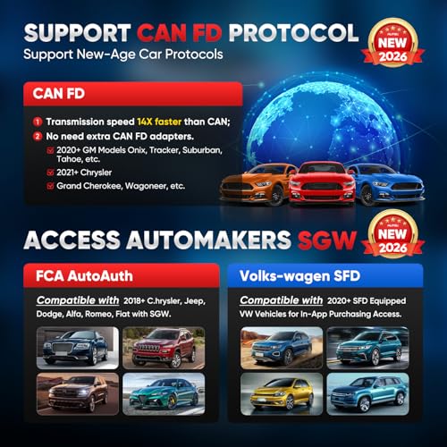 Autel MaxiDiag MD906 PRO OBD2 Scanner, 2026 MD906PRO All Sys Diagnostic Scan Tool Same as MD909 PRO, BT Lite of MK808S, CAN FD, 11 Services, 10 OBDII Test Modes, FCA, Free Update, Up of MD808Pro MD806 - Image 7