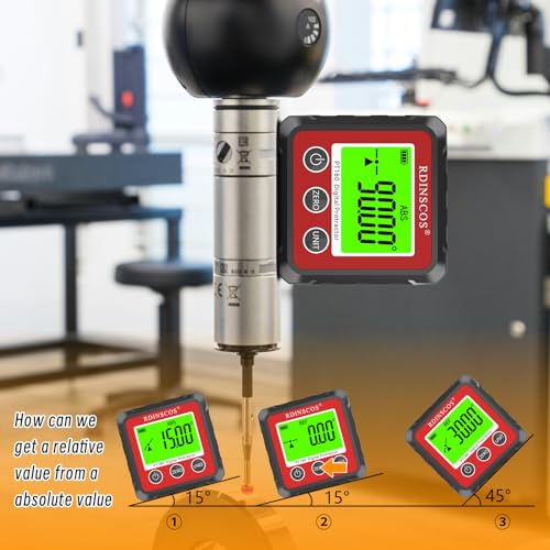 Rdinscos Digital Angle Finder Magnetic Pt180 Table Saw Angle Finder Tool Digital Inclinometer 4 Of 90 Degree Finder Angle Cube Ip54 Digital Protractor Bevel Gauge For Woodworking Micro Jig thumb #3