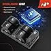 A-Premium Master Power Window Switch Compatible with Audi A4 2005-2008, A4 Quattro 2005-2008, RS4 2007-2008, S4 2005-2008, Front Left Driver Side