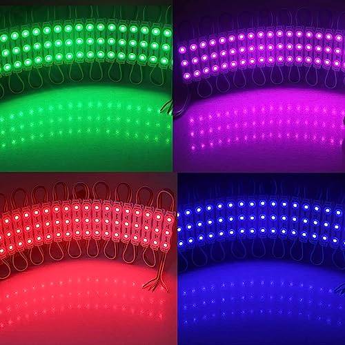 REXTiN Super Bright 200pcs 3 LED Module Storefront Lights Multi Color 5050 5730 SMD Waterproof Decorative Light for Letter Sign Storefront Advertising Signs with Tape Adhesive Backside by REXTiN - Image 8