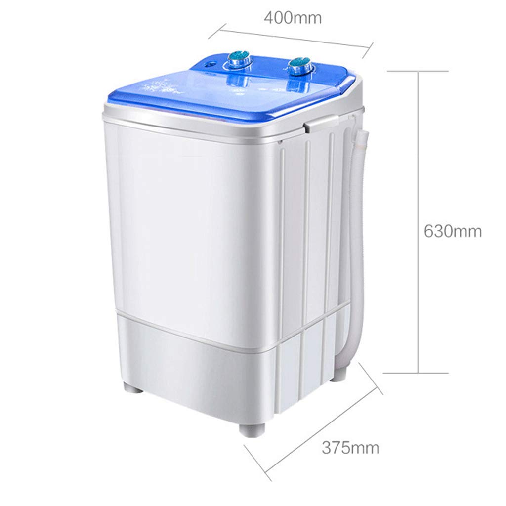 Mini 7KG Elution 2-En-1 Carga Superior Solo Barril Lavadora Semiautomática Portátil,Ultra Silenciosa, Adecuada para Acampar En Coche, Dormitorio, Balcón