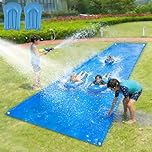 Aycsiyana 900 x 220 cm Slip and Slide for Adults with 2 Bodyboards, Extra Long Heavy Duty Slip n Slide Backyard, Lawn Big Water Slide Tarp for Adults