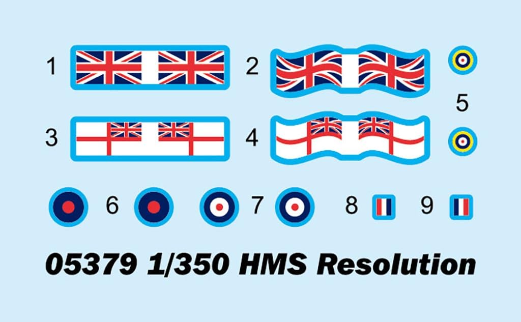 Trumpeter 05379 - Modello in plastica con risoluzione HMS della corazzata britannica 1/350