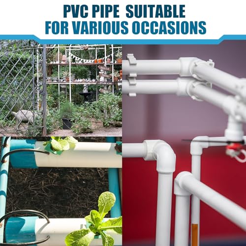 Image of 10 Pcs 1 /2 Inch PVC Pipe 17long Sch40 Industrial Pipes, White