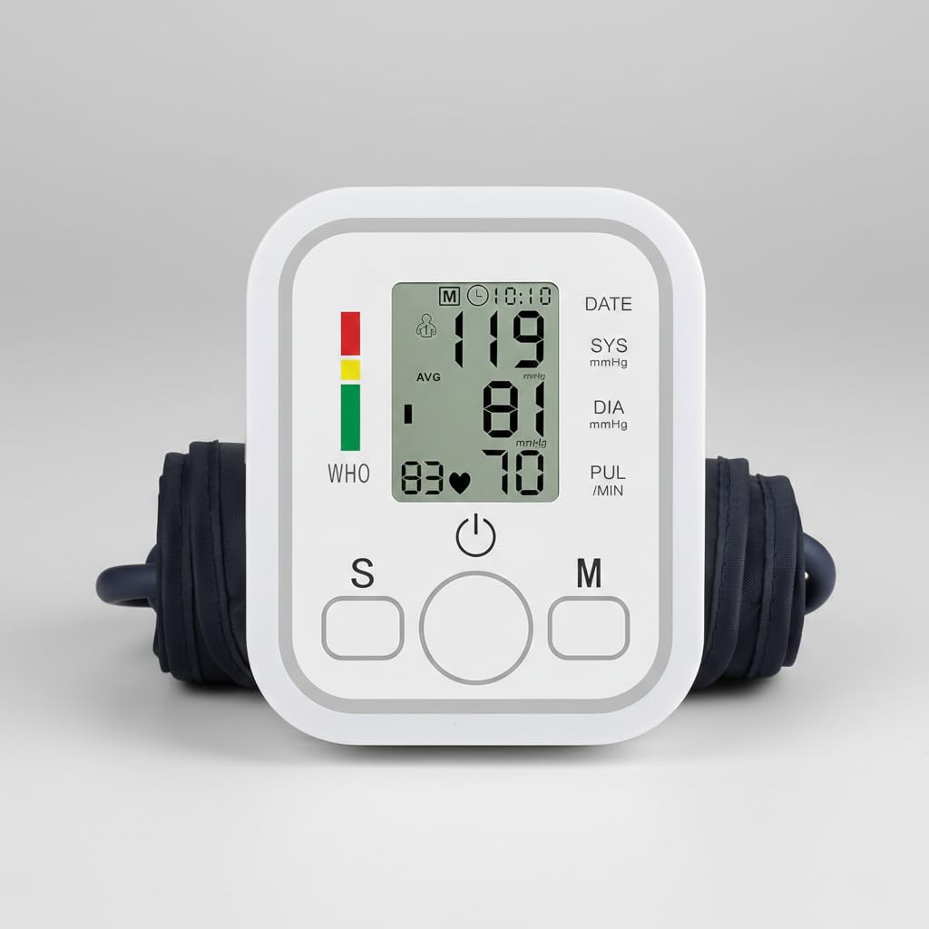 AccuTrust Digital Upper Arm Blood Pressure Monitor with Large LCD Display & Voice Assist | Fast Accurate BP Machine for Adults and Elderly Home Use 1