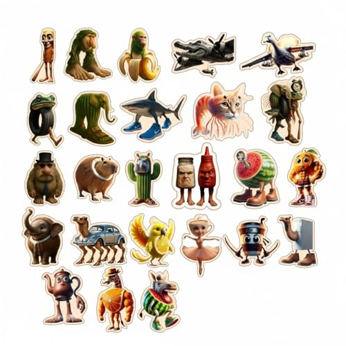 25 imanes decorativos de nevera con arte abstracto miniatura 2