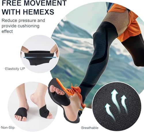 Image of forefoot pads for pain relief hallux valgus support for bunion forefoot Sleeve pads, metatarsal pads for men and women with ball of foot cushion (1 pair) (Black)