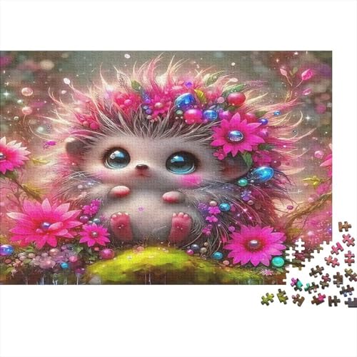 Puzzle de 1000 piezas con diseño de erizo bonito para mejorar el enfoque