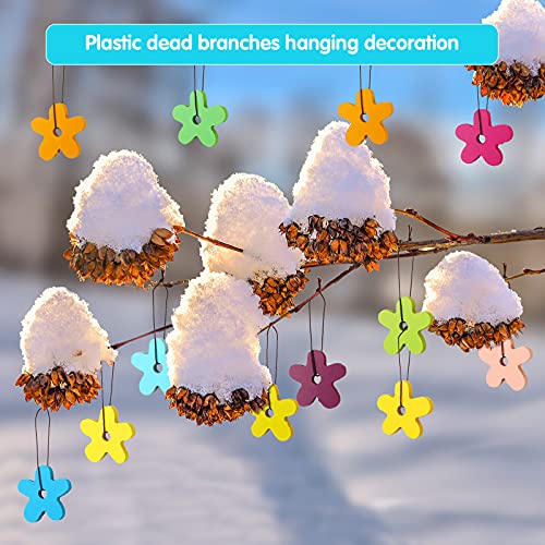 36 Pieces Spring Summer Ornaments Petal Wooden Ornaments For Tree Wooden Flower Pendant Hanging Ornament For Summer Spring Decoration Diy Craft Christmas Weeding Party Home Supplies #TOP2