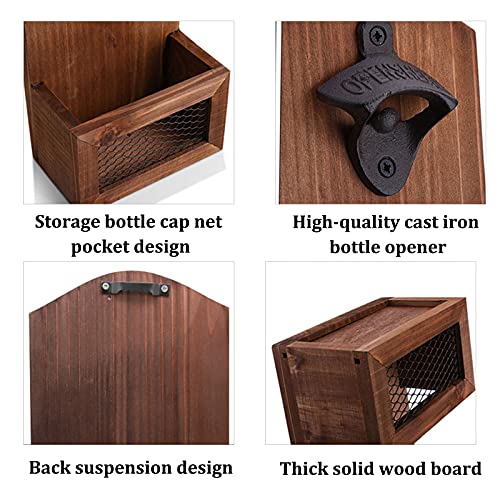 Creatieve bieropener van hout, retro bierflesopener, bar-accessoires voor thuis - Image 5