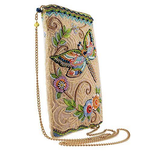 Mary Frances Soaring Spirit Beaded Dragonfly Crossbody Cell Phone Bag with Removable Strap, Multicolor3