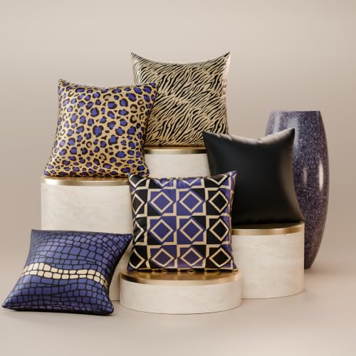 Image of Stoa Paris Cushion Cover Set of 5, Home Decor for Sofa, Bed & Living Room, Digital Printed Cushion Cover 16 Inch x 16 Inch, Soft Touch Finish, Hidden Zip Closure, Charlotte's Muse - Charlotte