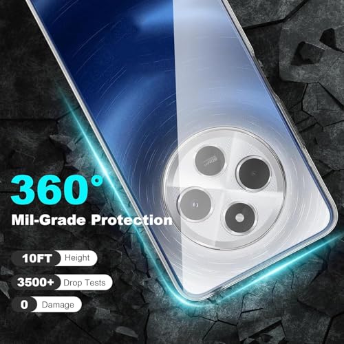 Image of REALCASE Silicone iQoo Z10 / Vivo T4 5G Back Cover Case, Scratch Resistant Protective Crystal Clear Transparent Shock Proof Bumper Back Cover Case for iQoo Z10 / Vivo T4 5G