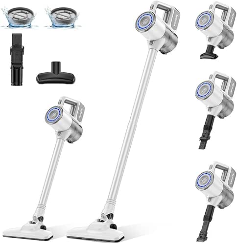 VersLife Aspirateur Balai sans Fil, Aspirateur sans Fil 30Kpa avec