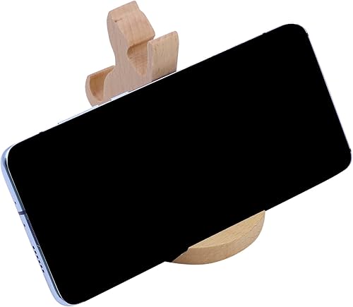 Miniatura 81 de Lindo ciervo soporte de teléfono celular Soporte de escritorio de madera para teléfono inteligente para todos los teléfonos móviles Animal teléfono