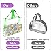 8 Pcs XL-Large Clear Toy Storage Bags with Zipper, Reusable PVC Waterproof Toy Organizer Bags with Portable Handle for Building Blocks, Puzzles, Board Games,and Travel Dust-Proof Storage (XL-Large)